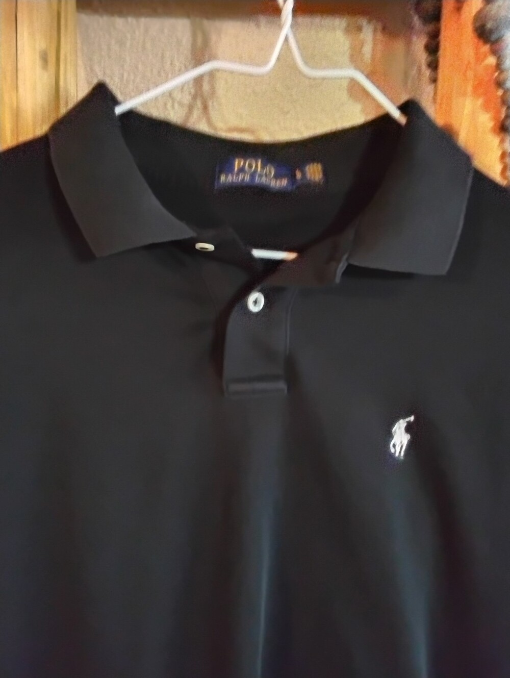 Men's Black Polo by Ralph Lauren Large Polo Shirt. - Picture 4 of 4